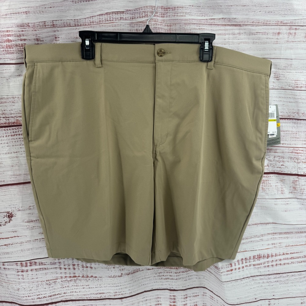 PGA Tour Mens Golf Shorts Size 44 Chinchilla Tan UPF 50 Moisture Wicking NEW